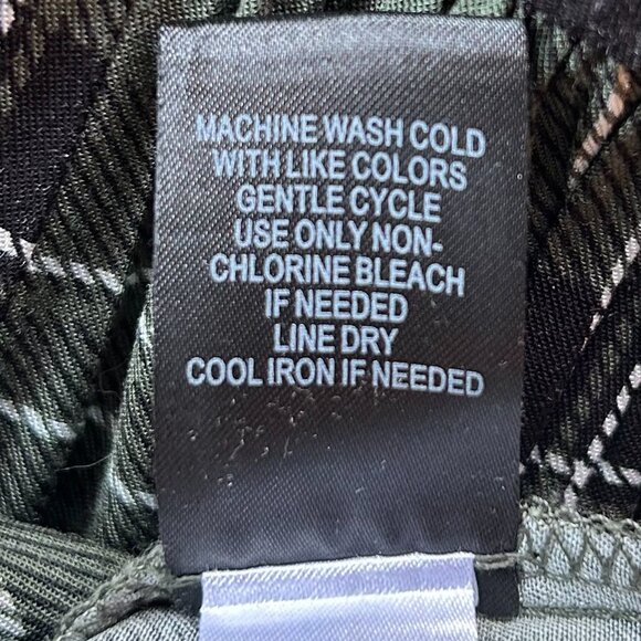 TORRID 4X NWT Green Plaid Challis Dress - Picture 4 of 5